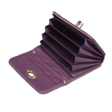 Horizontal Card Bag Mobile Phone Back Sticker With Metal Buckle - Pink