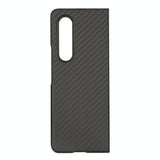 For Samsung Galaxy z Fold4 5G Carbon Fiber Texture Leather Phone Case - Pu Material - Red