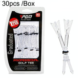30 Adjustable Golf Tees with 83mm Height Limit - Set of 30 - Orange - Extra Image