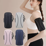 Waterproof Running Arm Bag For Mobile Phones Pouch For Outdoor Activities - Grey - Side View