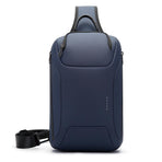 Men Chest Bag Business Shoulder Crossbody Bag - Blue