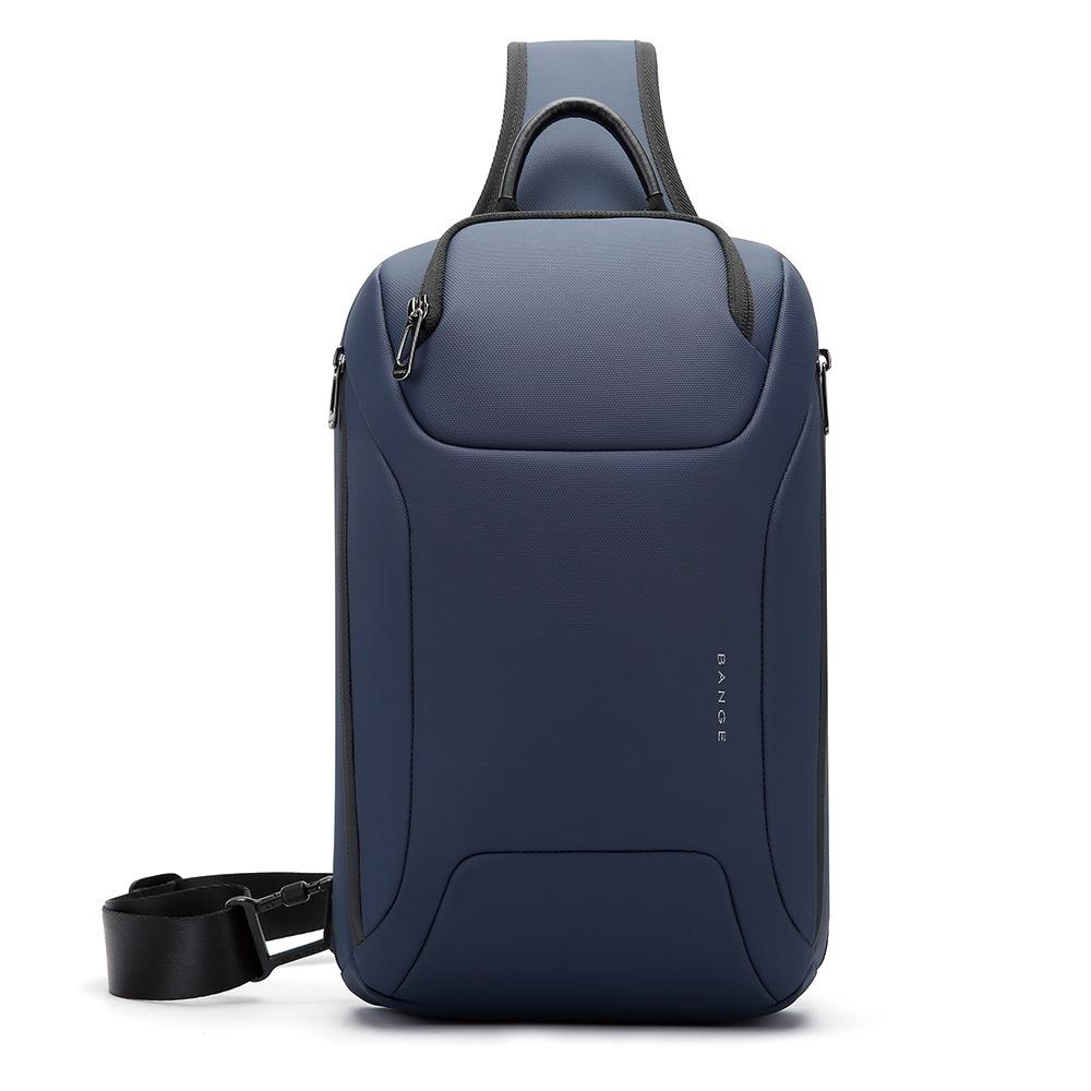 Men Chest Bag Business Shoulder Crossbody Bag - Blue