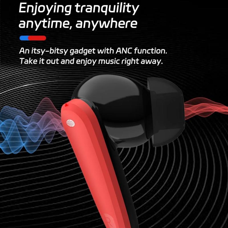 Wireless Noise-cancelling Bluetooth Earbuds - Music Cube - White