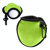 Hooked Neoprene Golf Ball Cover - Durable Protection - Red - 45-Degree Angle