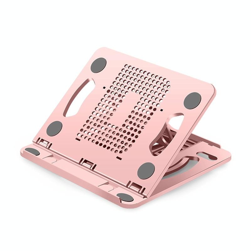 Adjustable Laptop Cooling Stand - Foldable Design - White