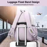 Versatile 15.6 Backpack for School & Work - Casual Design - Blue And White