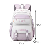 Versatile 15.6 Backpack for School & Work - Casual Design - Blue And White - Low Angle