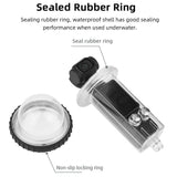 Waterproof Diving Housing for Dji Pocket 3 - 40m Depth - Black Handle - Top-Down View