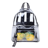 Women Waterproof Pvc Backpack - Black