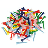 40 Wooden Golf Tees with Ball Holder - 54Mm - Front View