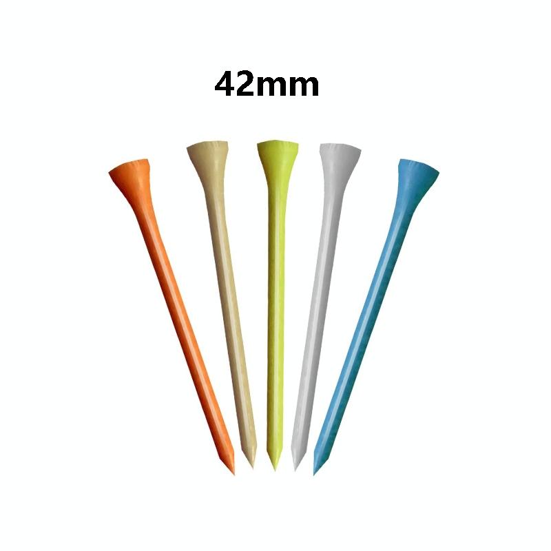 40 Wooden Golf Tees with Ball Holder - 54Mm