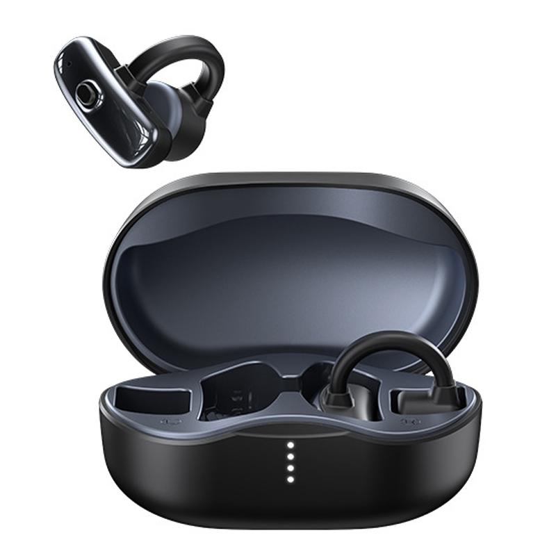 Wireless Bone Conduction Earphones - Openbuds Clip-on for Sports - White