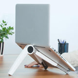 Portable Laptop and Tablet Stand - Foldable - White - Extra Image