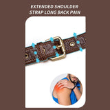 Large Capacity Retro Cowhide Crossbody Bag - Brown - Extra Image