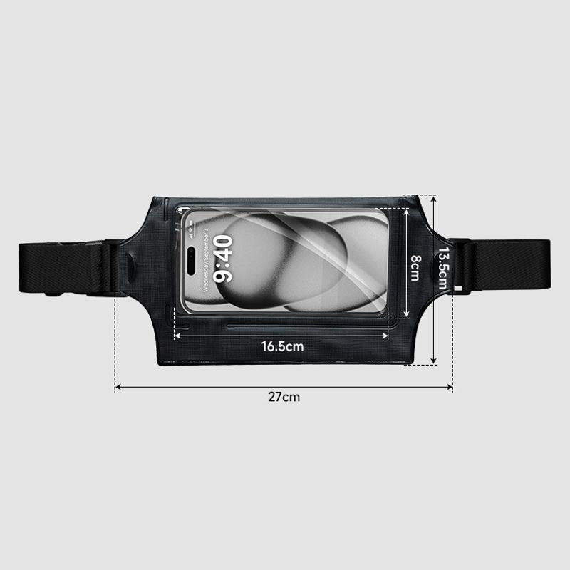 Waterproof Waist Bag For Mobile Phone And Sports - Gray Blue