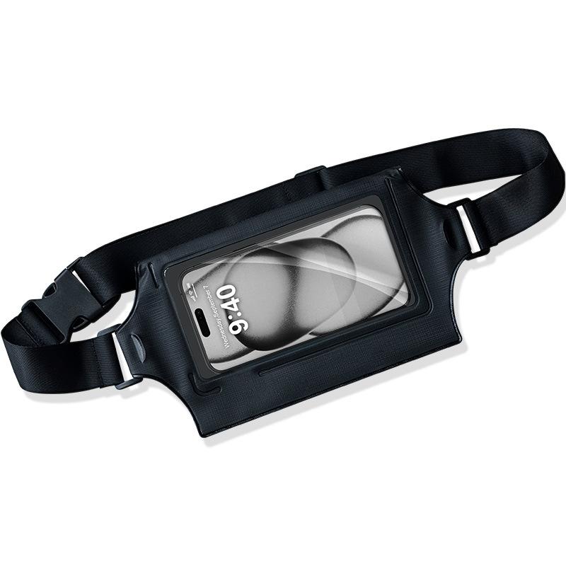 Waterproof Waist Bag For Mobile Phone And Sports - Gray Blue