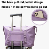 Waterproof Fitness Bag - Large Size - Gray - 45-Degree Angle