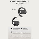 Adjustable Wireless Bluetooth Earphones with Noise Reduction - T35 Ows - White - Top-Down View