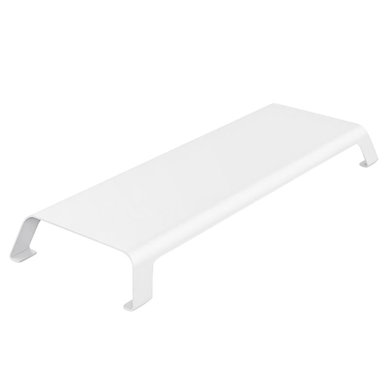 White Monitor Riser Bracket - Space-saving