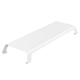 White Monitor Riser Bracket - Space-saving - Front View