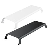White Monitor Riser Bracket - Space-saving - Side View