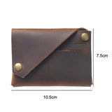 Leather Card Holder For Bank Cards Black - Yellow Brown
