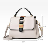 Versatile Small Square Handbag For Women - Black - Side View