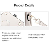Versatile Small Square Handbag For Women - Black - 45-Degree Angle
