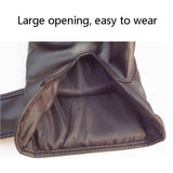 Half-Finger Boxing Gloves For Adults - Ideal For Fighting And Punching - Black - Rear View