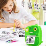 Instant Printing Camera with 2.4 Hd Screen and 32gb Tf Card - Green