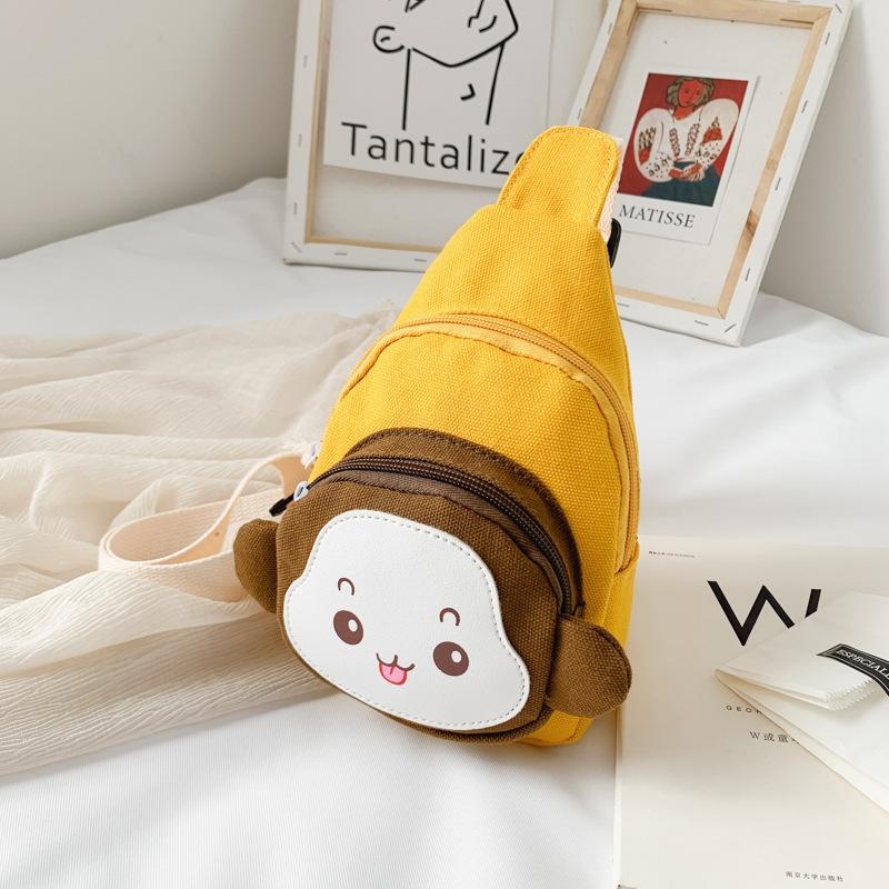 Adorable Monkey Crossbody Bag For Kids - Red