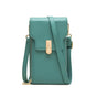 Green Multi Compartment Shoulder Bag Large Capacity
