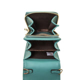 Green Multi Compartment Shoulder Bag Large Capacity - Close-Up Angle