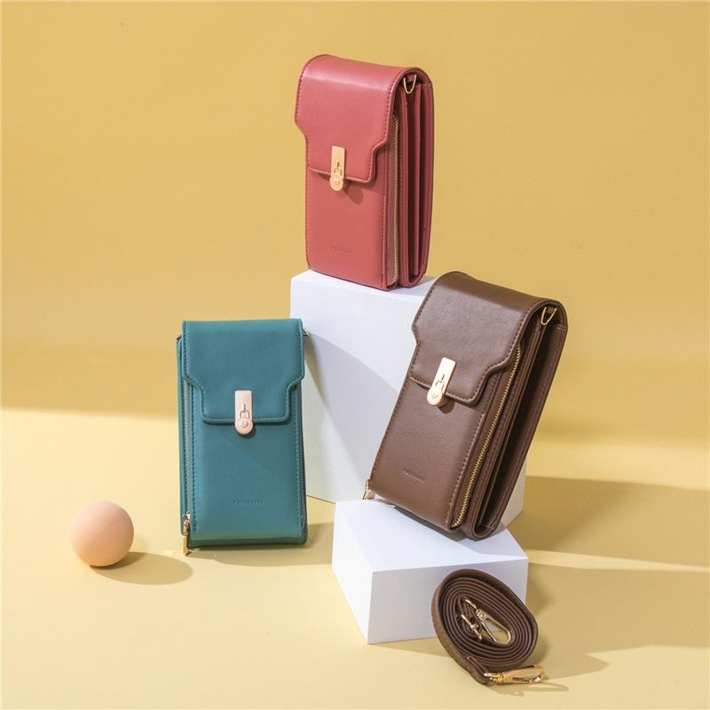 Green Multi Compartment Shoulder Bag Large Capacity