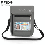 Rfid Passport Storage Bag Anti Theft Messenger - Blue