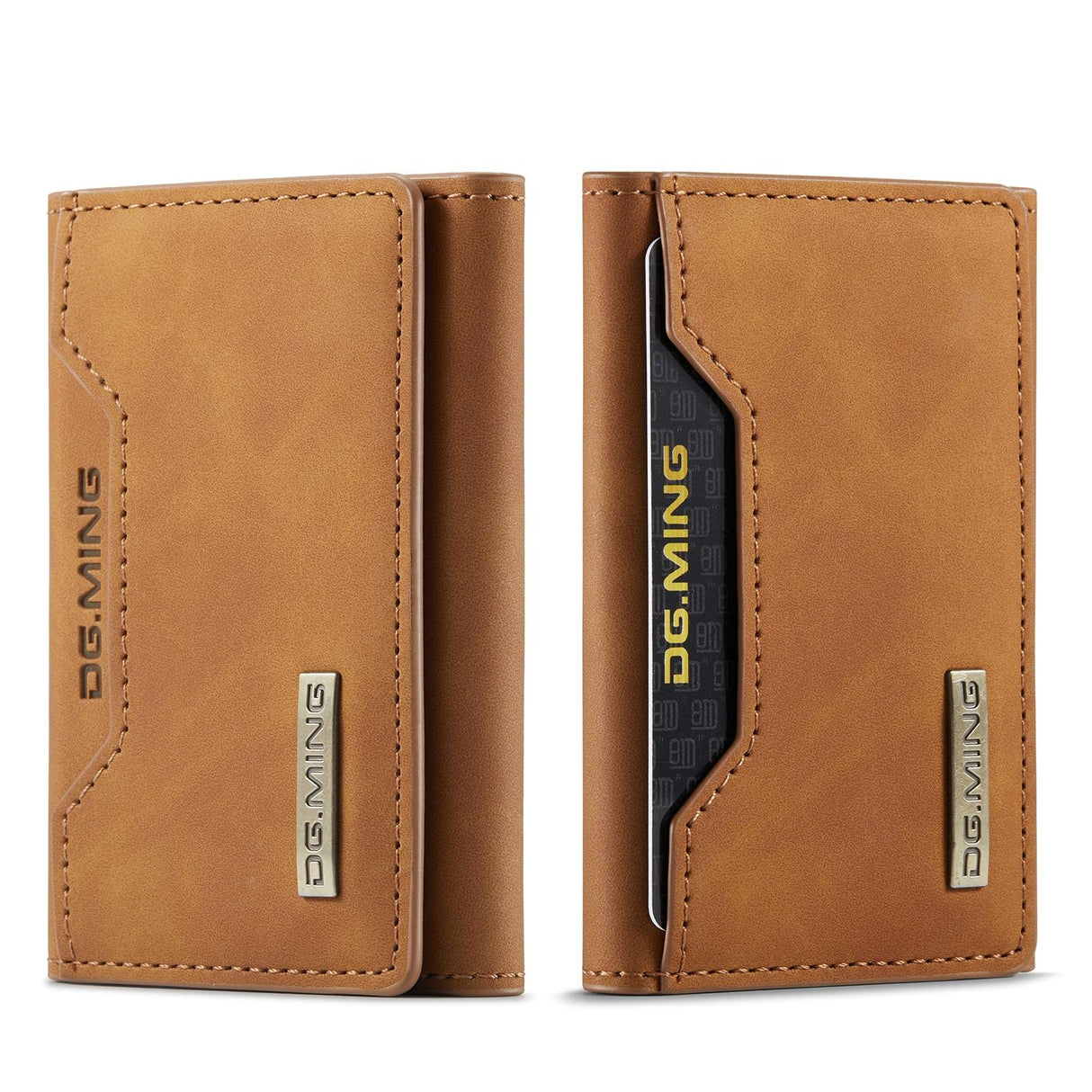 3 Fold Card Bag For Dg.Ming M2 Series Compact & Stylish - Brown