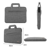 Waterproof Casual Laptop Bag For Business - 14 Inch Dark Gray - 45-Degree Angle