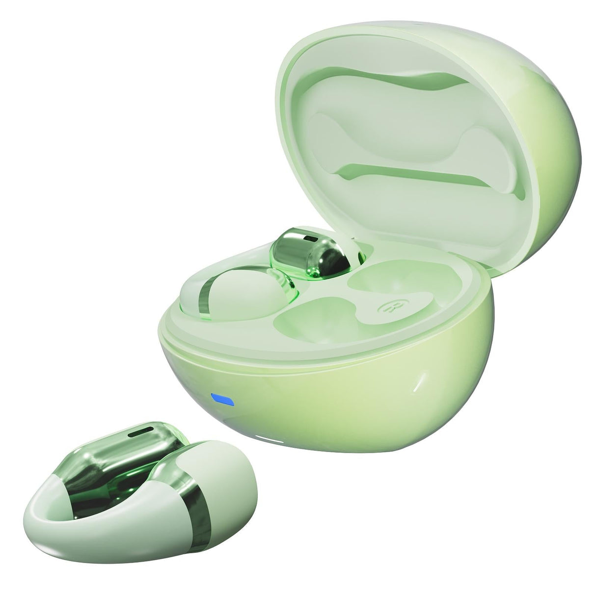 Wireless Sports Bluetooth Earphones with Air Conduction - F16 Tws - Green