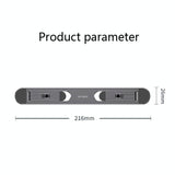 Foldable Laptop Stand with Fan and Heater - Portable and Adjustable - Gray - 45-Degree Angle