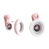 Selfie Light Macro Lens for Mobile Beauty Makeup - Black - 45-Degree Angle