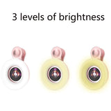 Selfie Light Macro Lens for Mobile Beauty Makeup - Black - Rear View