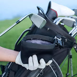 Black Portable Golf Ball Cleaning Bag - Waterproof & Removable - Extra Image