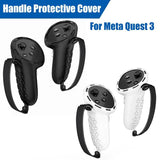Non-slip Silicone Cover for Meta Quest 3 Vr Controllers - White - Side View