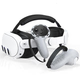 Non-slip Silicone Cover for Meta Quest 3 Vr Controllers - White - Rear View