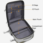 Large Capacity Travel Shoulder Bag For Students - Gray