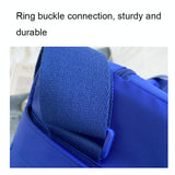 Travel & Fitness Crossbody Bag - Waterproof Nylon - Black - Close-Up Angle
