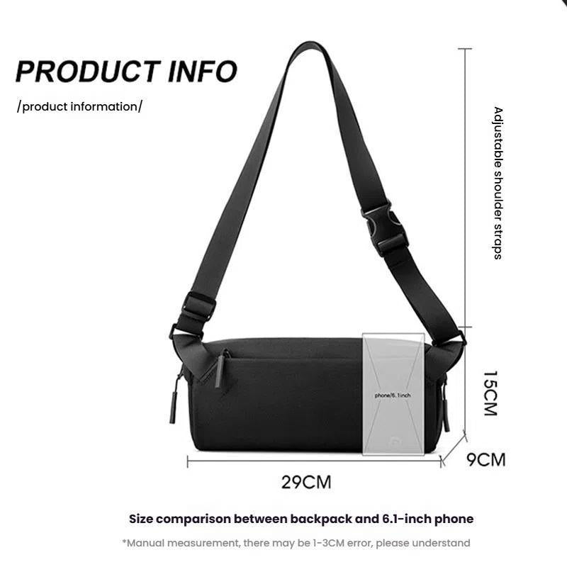 Men Cycling Chest Bag Casual Messenger Pack - Grey