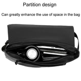 Waterproof Men Crossbody Backpack Gray - 45-Degree Angle