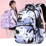 Backpack Set with Lunch Bag & Pencil Case for Kids - Purple - Side View