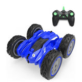 High-speed Double-sided Rc Car for Stunts and Off-road Tumbling - Blue - Extra Image